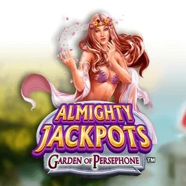 Almighty Jackpots: Garden of Persephone slot logo by Novomatic at NomaSpin Casino