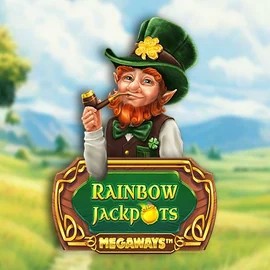 Jackpots logo of Rainbow Jackpots Megaways from Red Tiger Gaming at NomaSpin Casino