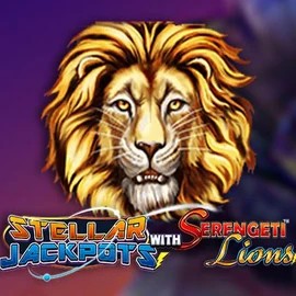 Stellar Jackpots with Serengeti Lions slot visual from Lightning Box Game available on nomaspinonline.com